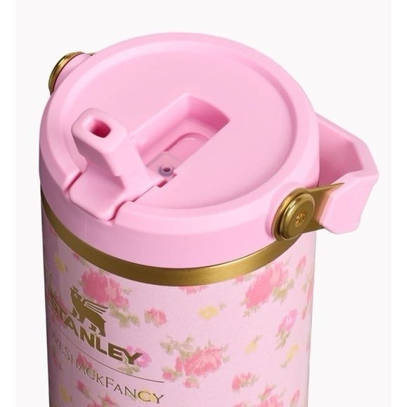 Stanley 1913 x LoveShackFancy IceFlow Flip Straw Tumbler IBIZA 30 OZ New - Picture 3 of 3